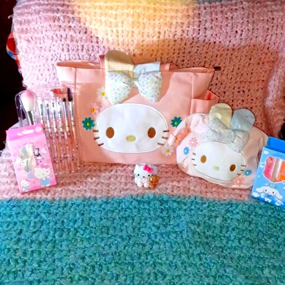 Whimsical Hello Kitty Makeup Bag
